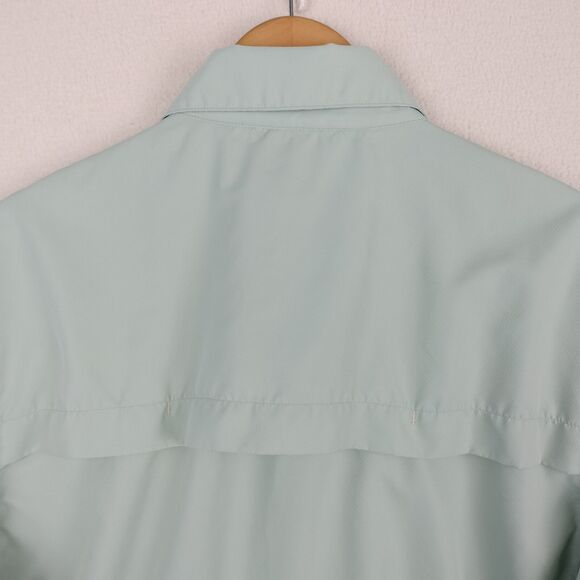 Simms Shirt Green Guide Series Fishing Short Sleeve Vented Lightweight Men Large - Picture 11 of 15